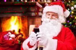 santa texting